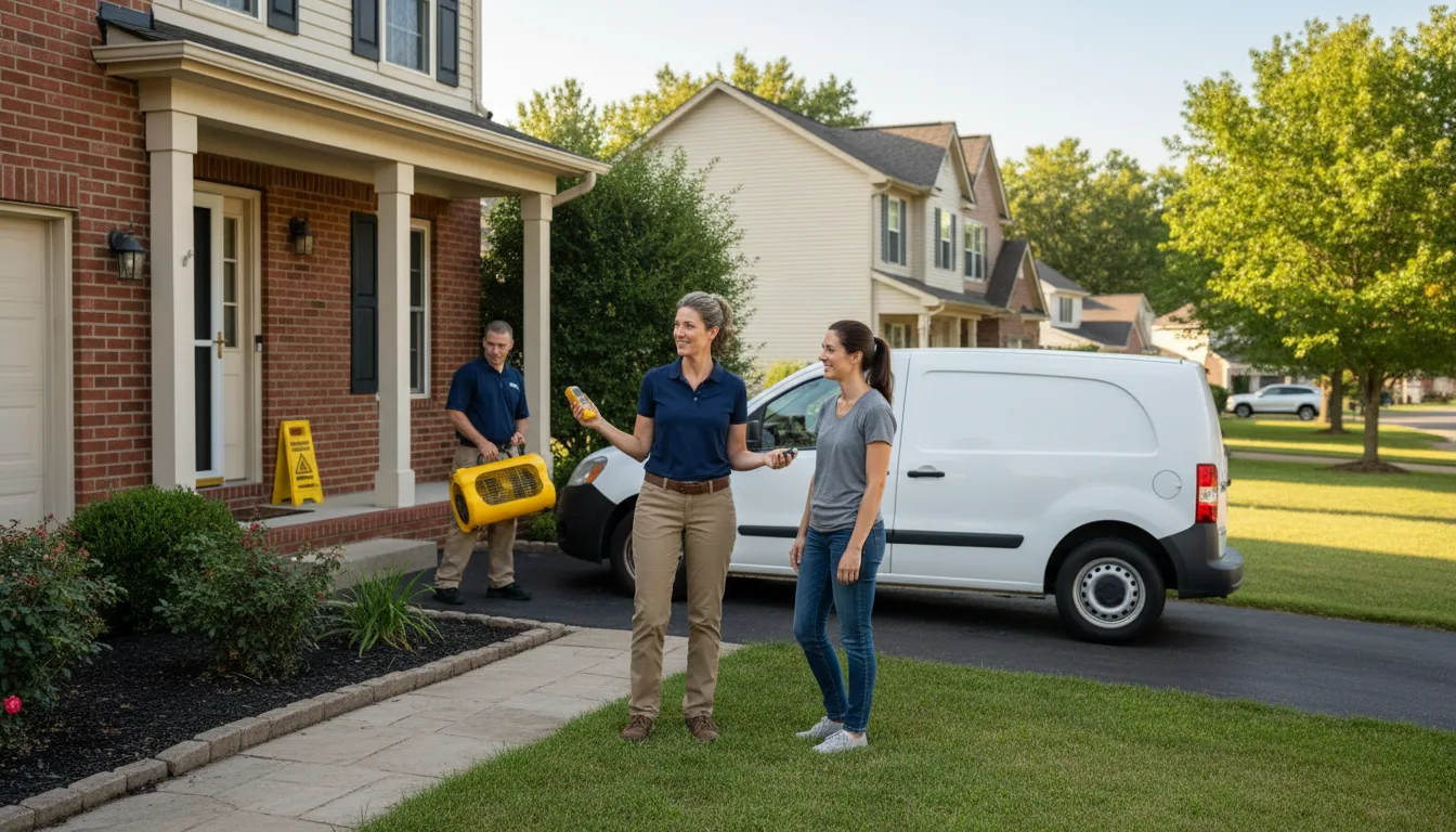 Water restoration image for Dehumidification And Cleanup Services in Bella Vista, AR